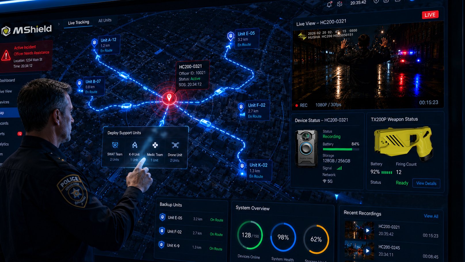 HC200 Body-Worn Camera Command Center