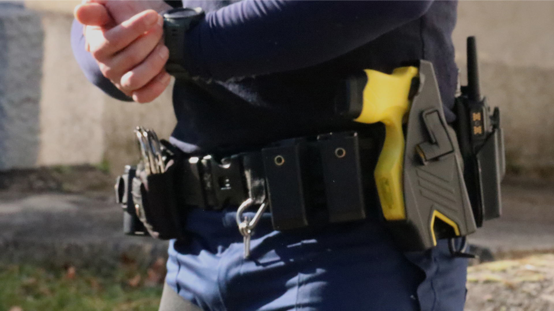 TX200P on patrol duty belt