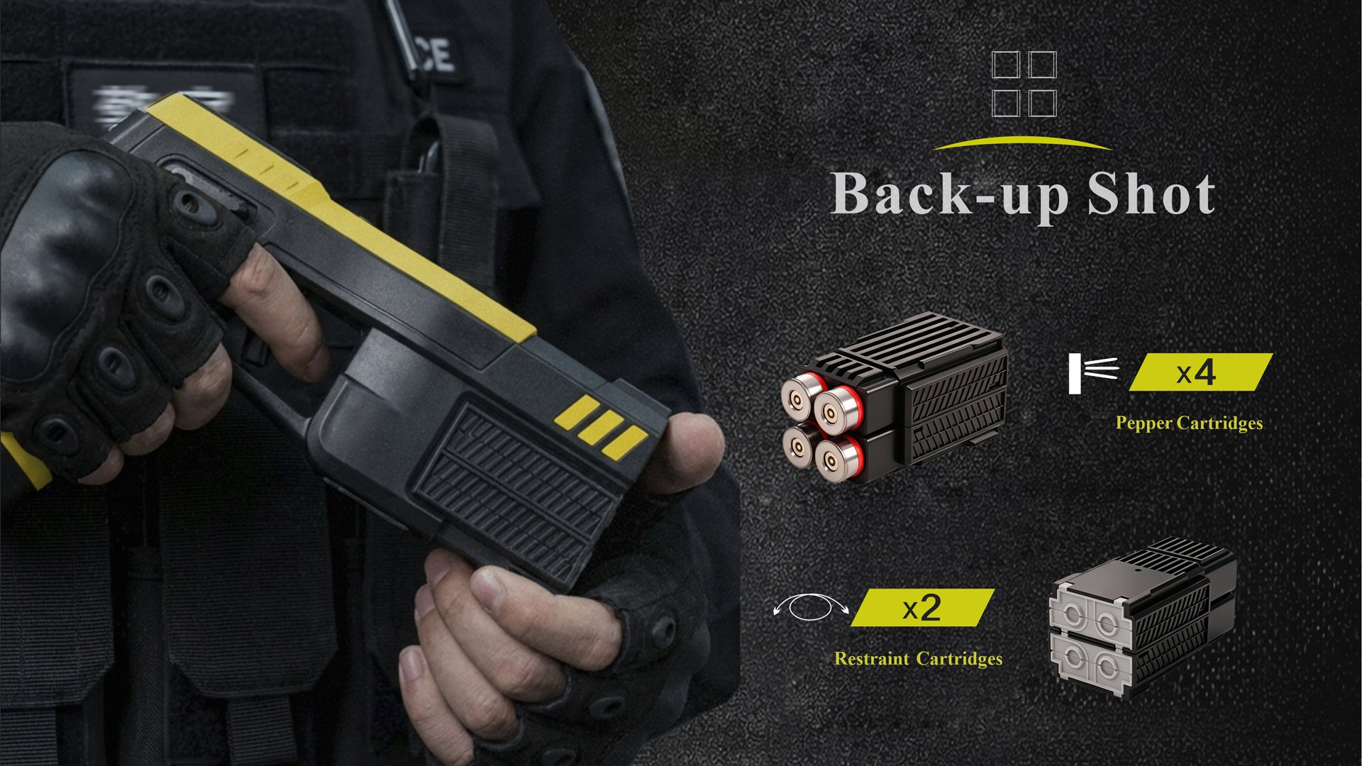 PX400 Back-up Shot - Pepper and Restraint Cartridges