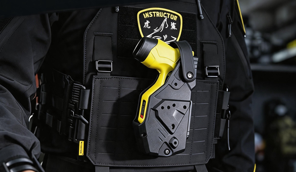 TX200P Anti-Snatch Tactical Holster Worn View